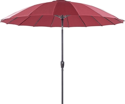 Picture of Beliani Parasol ogrodowy  255 cm czerwony BAIA!