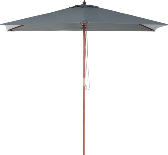 Picture of Beliani Parasol ogrodowy 144 x 195 cm szary FLAMENCO