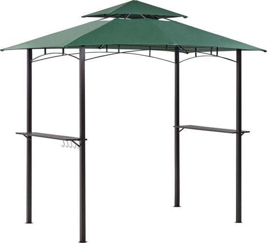 Изображение Beliani Pawilon ogrodowy 245 x 200 cm ciemnozielony NARO Bel