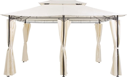 Изображение Beliani Pawilon ogrodowy 300 x 400 cm beowy COLOS