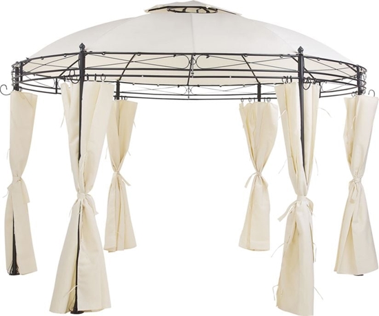 Изображение Beliani Pawilon ogrodowy 368 cm beowy SAFARA