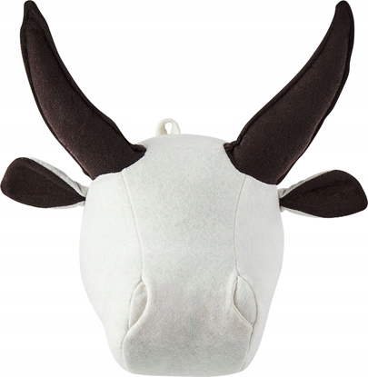 Picture of Beliani Pluszowa dekoracja cienna byk biay GEOFFREY