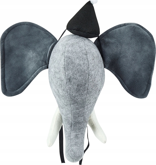 Picture of Beliani Pluszowa dekoracja cienna so szary BADOU