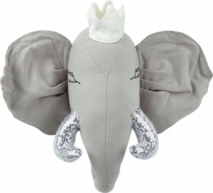 Picture of Beliani Pluszowa dekoracja cienna so szary TANTOR