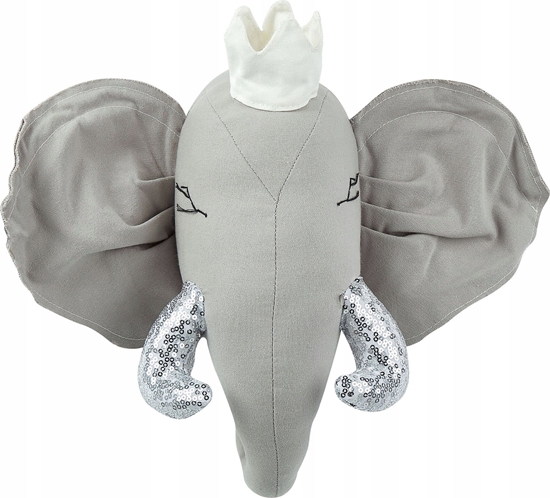 Picture of Beliani Pluszowa dekoracja cienna so szary TANTOR