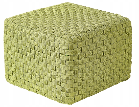 Изображение Beliani Puf ogrodowy 50 x 50 x 35 cm zielony NALLI