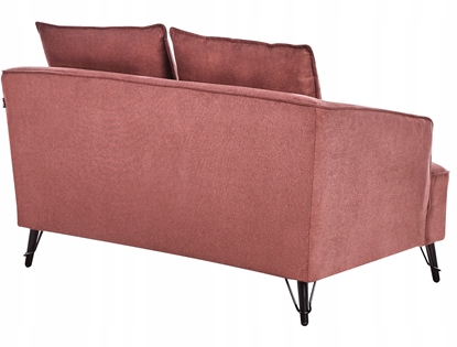 Picture of Beliani Sofa 2-osobowa burgundowa HOBRO