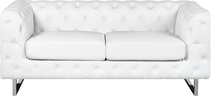 Изображение Beliani Sofa 2-osobowa biaa VISSLAND