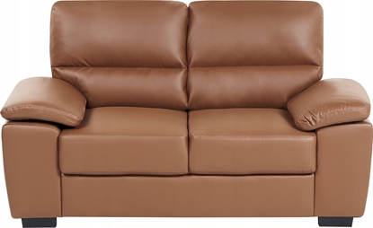 Изображение Beliani Sofa 2-osobowa zoty brz VOGAR