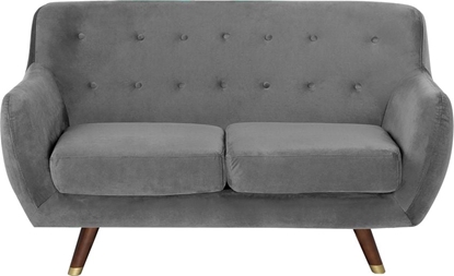 Picture of Beliani Sofa 2-osobowa welurowa szara BODO