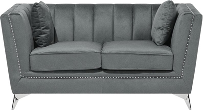 Picture of Beliani Sofa 2-osobowa welurowa szara GAULA