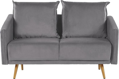 Picture of Beliani Sofa 2-osobowa welurowa szara MAURA