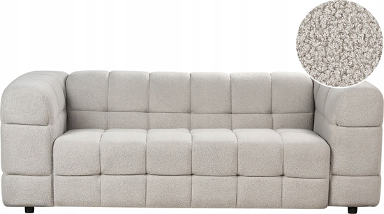 Изображение Beliani Sofa 3-osobowa boucle szara MULLOLA