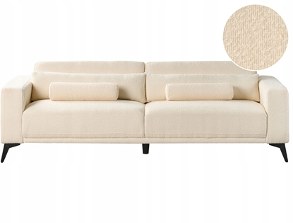 Picture of Beliani Sofa 3-osobowa boucle zamana biel ANGE