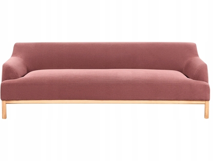 Picture of Beliani Sofa 3-osobowa burgundowa SOSJO