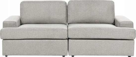 Изображение Beliani Sofa 3-osobowa jasnoszara ALLA