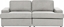 Picture of Beliani Sofa 3-osobowa jasnoszara ALLA