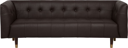 Picture of Beliani Sofa 3-osobowa skórzana brzowa BYSKE