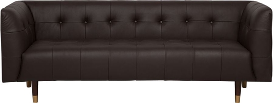 Picture of Beliani Sofa 3-osobowa skórzana brzowa BYSKE