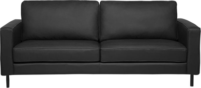 Picture of Beliani Sofa 3-osobowa skórzana czarna SAVALEN