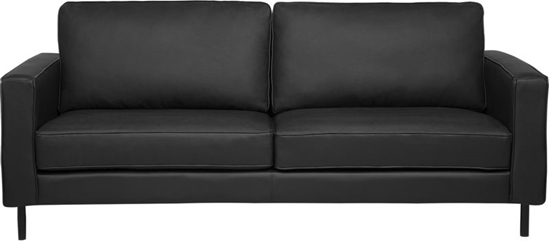 Picture of Beliani Sofa 3-osobowa skórzana czarna SAVALEN