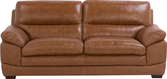 Picture of Beliani Sofa 3-osobowa skórzana zoty brz HORTEN