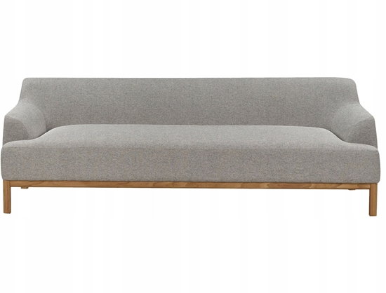 Изображение Beliani Sofa 3-osobowa szara SOSJO