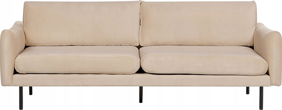 Изображение Beliani Sofa 3-osobowa welurowa beowa VINTERBRO