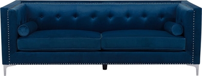 Picture of Beliani Sofa 3-osobowa welurowa ciemnoniebieska AVALDSENES