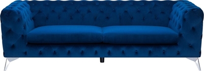 Picture of Beliani Sofa 3-osobowa welurowa ciemnoniebieska SOTRA