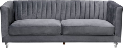Picture of Beliani Sofa 3-osobowa welurowa ciemnoszara ARVIKA