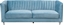 Picture of Beliani Sofa 3-osobowa welurowa jasnoniebieska ARVIKA