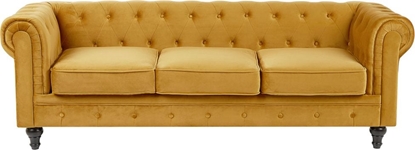 Изображение Beliani Sofa 3-osobowa welurowa óta CHESTERFIELD