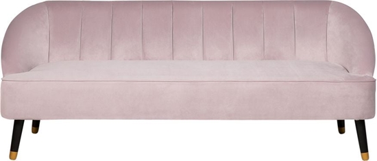 Изображение Beliani Sofa 3-osobowa welurowa róowa ALSVAG
