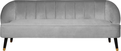 Изображение Beliani Sofa 3-osobowa welurowa szara ALSVAG