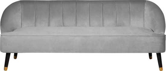 Изображение Beliani Sofa 3-osobowa welurowa szara ALSVAG