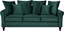 Изображение Beliani Sofa 3-osobowa welurowa szmaragdowa BORNHOLM