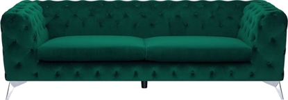 Изображение Beliani Sofa 3-osobowa welurowa szmaragdowa SOTRA
