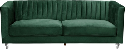 Изображение Beliani Sofa 3-osobowa welurowa zielona ARVIKA
