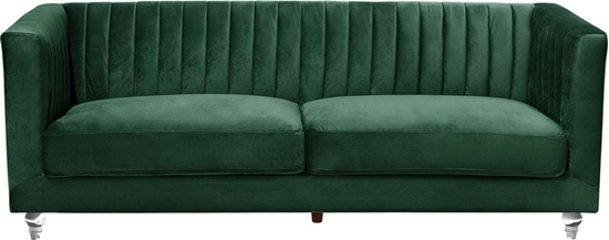 Изображение Beliani Sofa 3-osobowa welurowa zielona ARVIKA