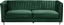 Attēls no Beliani Sofa 3-osobowa welurowa zielona ARVIKA