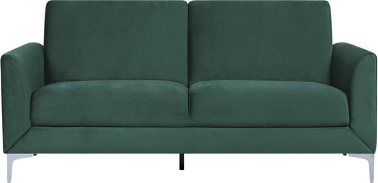 Изображение Beliani Sofa 3-osobowa welurowa zielona FENES