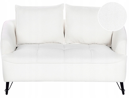 Изображение Beliani Sofa dwuosobowa boucle biaa HOBRO