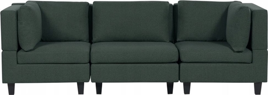Изображение Beliani Sofa moduowa 3-osobowa ciemnozielona UNSTAD