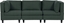 Picture of Beliani Sofa moduowa 3-osobowa ciemnozielona UNSTAD