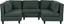Изображение Beliani Sofa moduowa 5-osobowa ciemnozielona UNSTAD