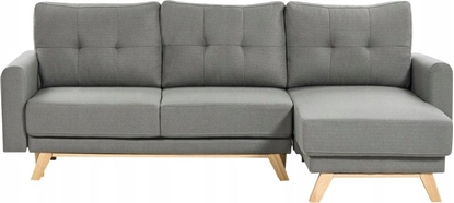 Изображение Beliani Sofa narona lewostronna szara SIRO