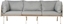 Изображение Beliani Sofa ogrodowa dla 3 osób SENISE Metal Szary