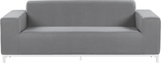 Изображение Beliani Sofa ogrodowa szara z biaym ROVIGO