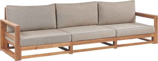 Изображение Beliani Sofa ogrodowa 3-osobowa jasna TIMOR II
